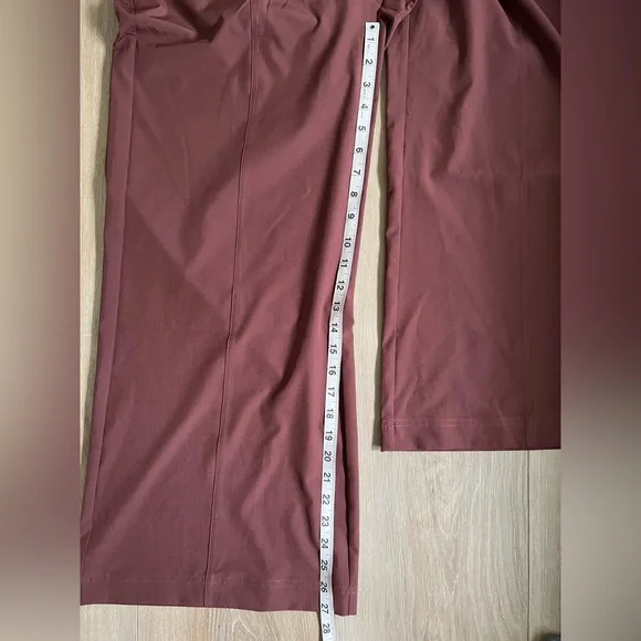 Fabletics Brown Wide-Leg Pants - Picture 6 of 11